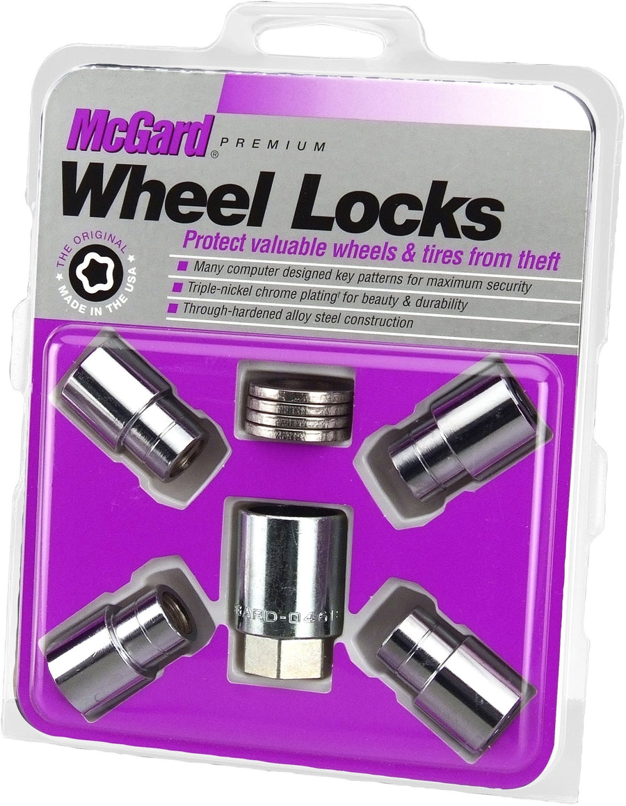 21153 Chrome Regular Shank Wheel Locks (M12 x 1.25 Thread Size) - Set of 4