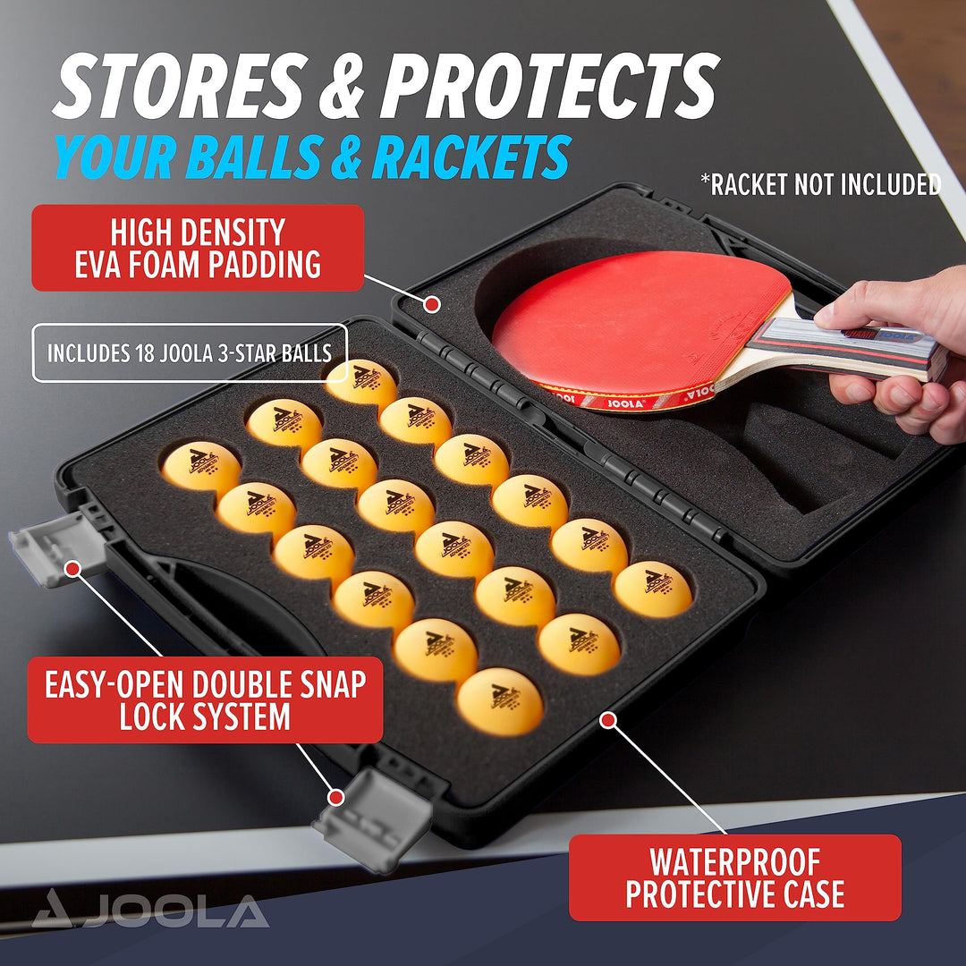 JOOLA Tour Carrying Case - Ping Pong Paddle Case with 1
