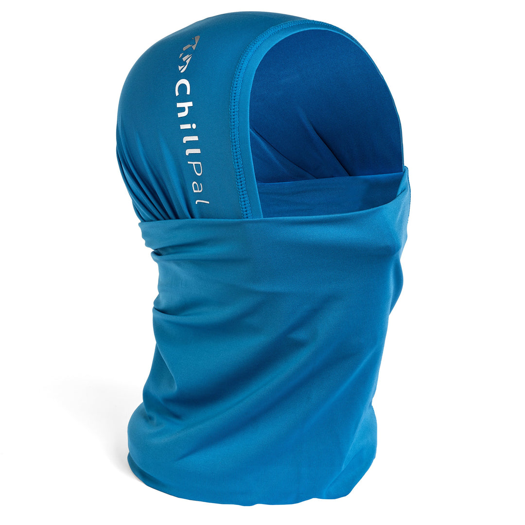 Neck Gaiter Face Mask Cooling Towel (Blue, Full Size)