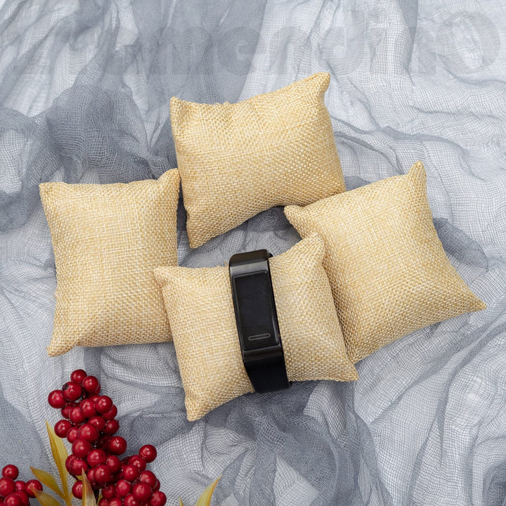 , 12 Pack Linen Bracelet Watch Pillow Jewelry Pillows Small Linen Pillow Bracelet Bangle Cushions for Jewelry Displays Show