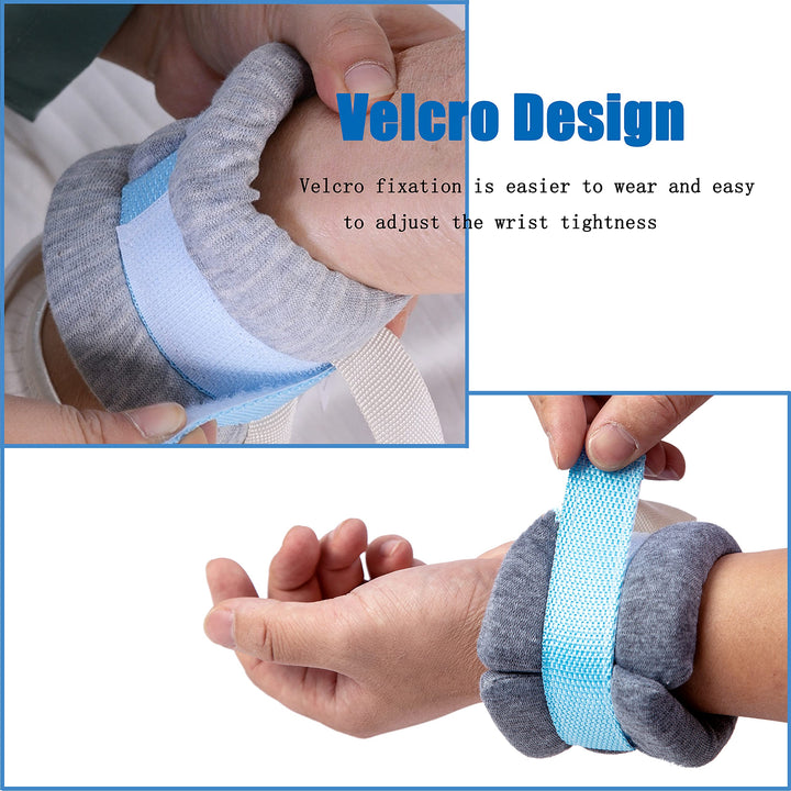 4PCS Sponge Anti-Strangulation Straps for Limbs Hospital Bed Wrist Straps Patient’s Hand and Ankle Restraint Belt Anti-Extubation Tube Scratch Manic Care Products