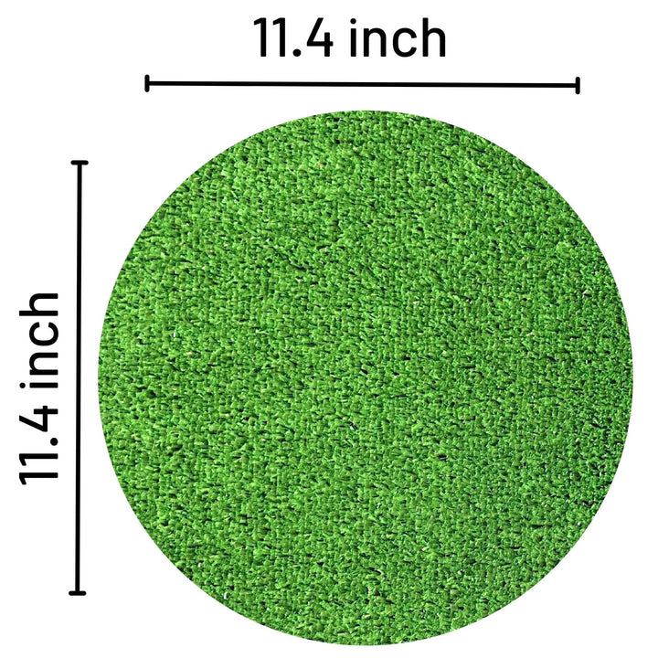 2 Packs 11.4 Inch Plant Coaster Turf Mat Round Flower Pad for Gardening, Lawn, Porch, Indoor and Outdoor Pots