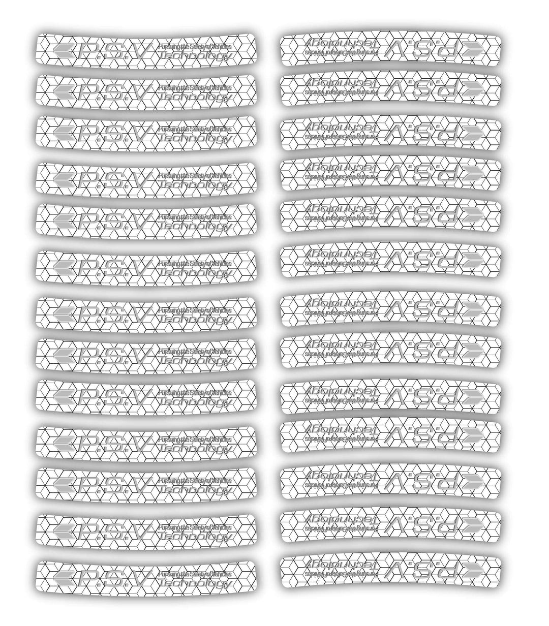 Stripes Full Kit Reflector kit for Bicycle Frame and Wheel Reflect Improve Visibility at Night and Bad Weather (Black)