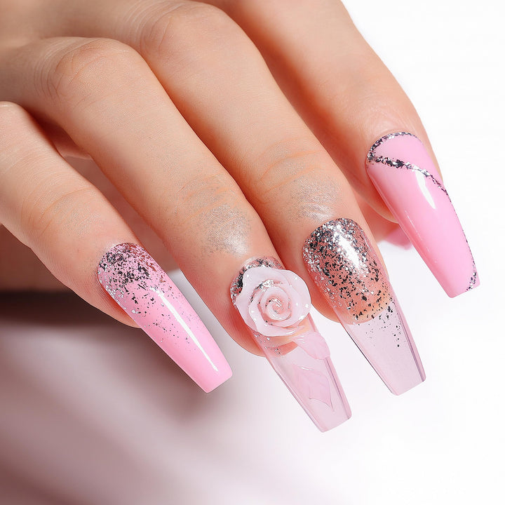Soak Off U V LED Translucent Sheer Pink Gel Nail Polish - Clear Pink Nude (065) 10ml