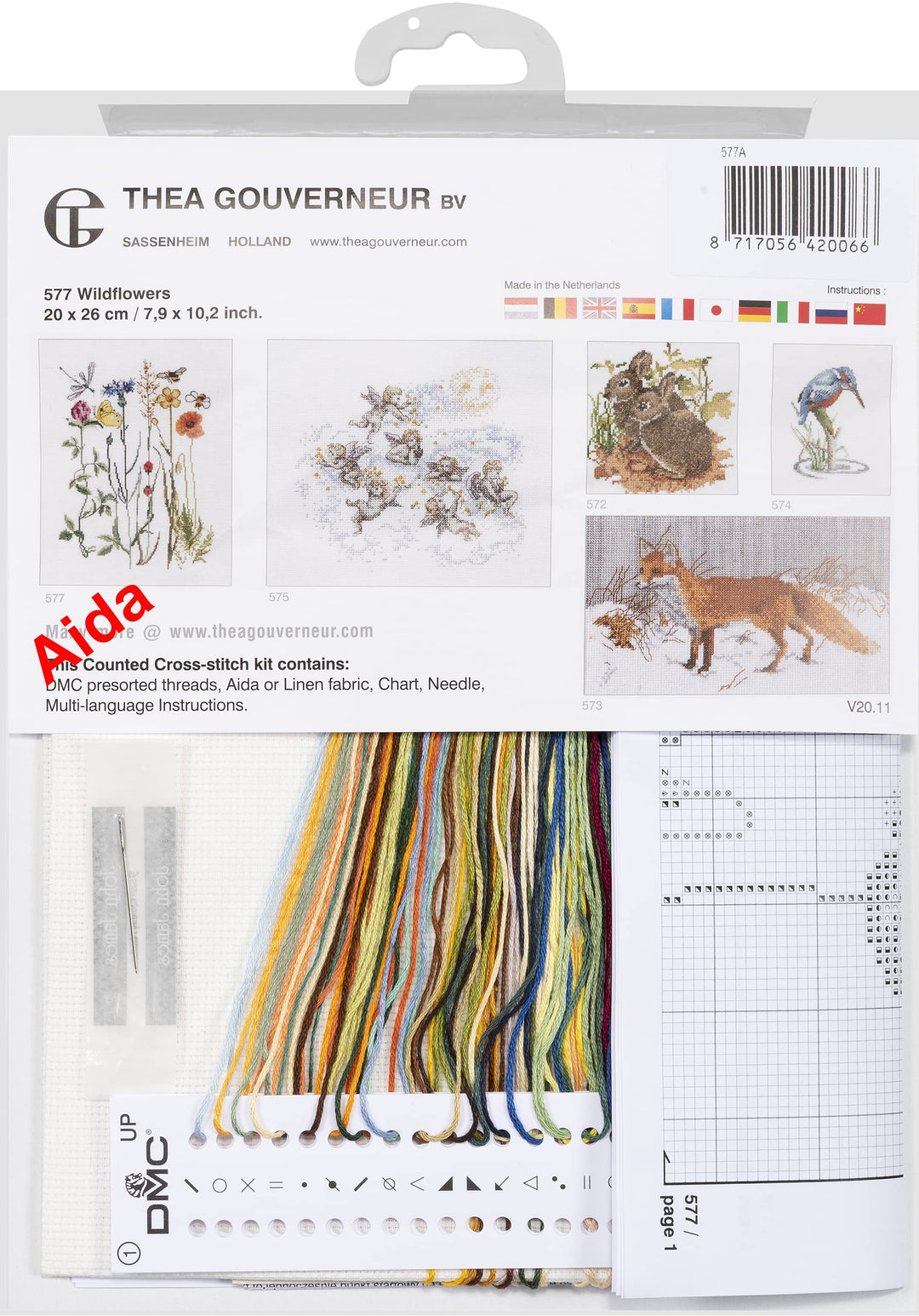 Thea Gouverneur - Counted Cross Stitch Kit - Wildflower
