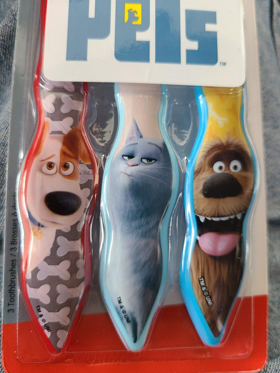 The Secret Life of Pets 3-Pack Toothbrushes (Max