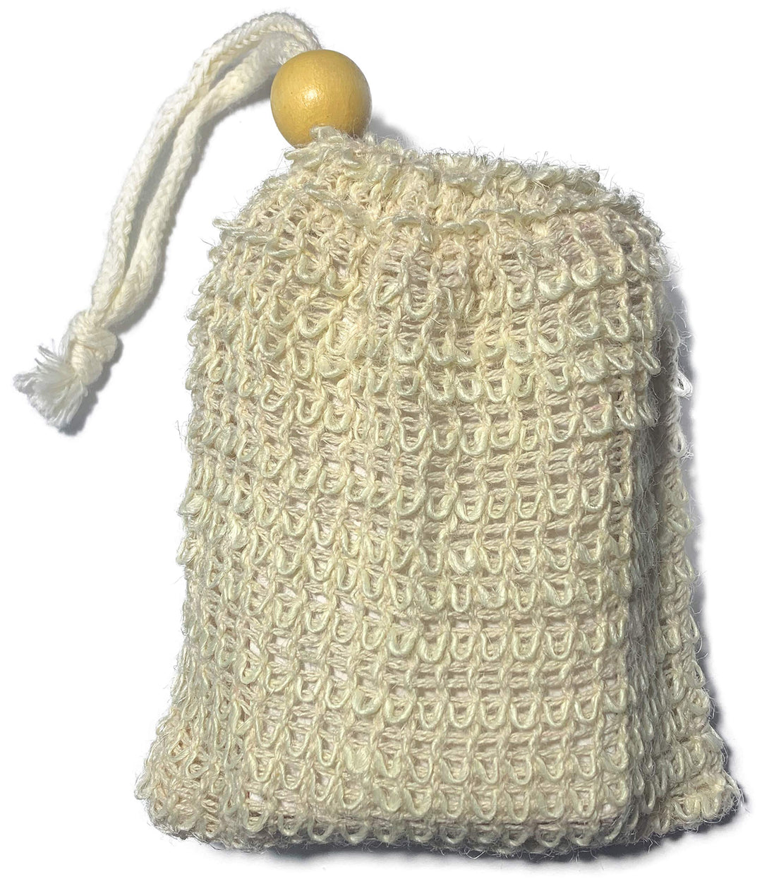 Natural Exfoliating Sisal Soap Saver Bag Pouch Holder for Shower Bath, Pack of 6