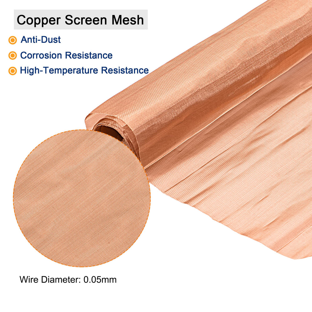 MECCANIXITY Copper Screen Mesh Screen Mesh 40x12inch 20