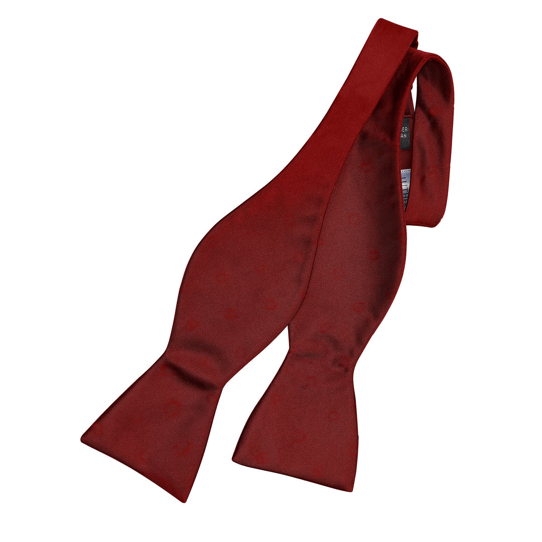 Self Tie Bow Ties For Men Tuxedo Bow Tie (Burgundy)