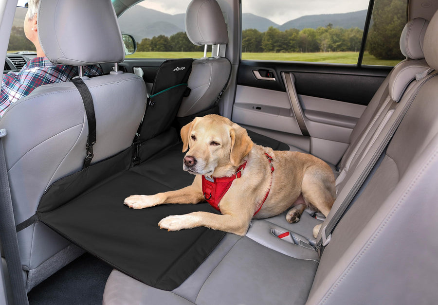 Rover Backseat Bridge Dog Car Extender, Seat Bridge for Dogs, Padded Pet Car Barrier, Reversible, Water Resistant, Universal Fit, Up to 75 lbs