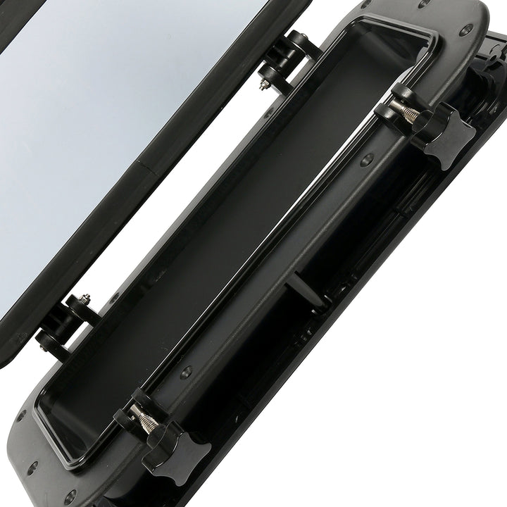Amarine made Boat Yacht Rectangle Opening Portlight Porthole 15-3/4 x 7-7/8 Replacement Window Port Hole - ABS Tempered Glass, Color: White, Black (Black)
