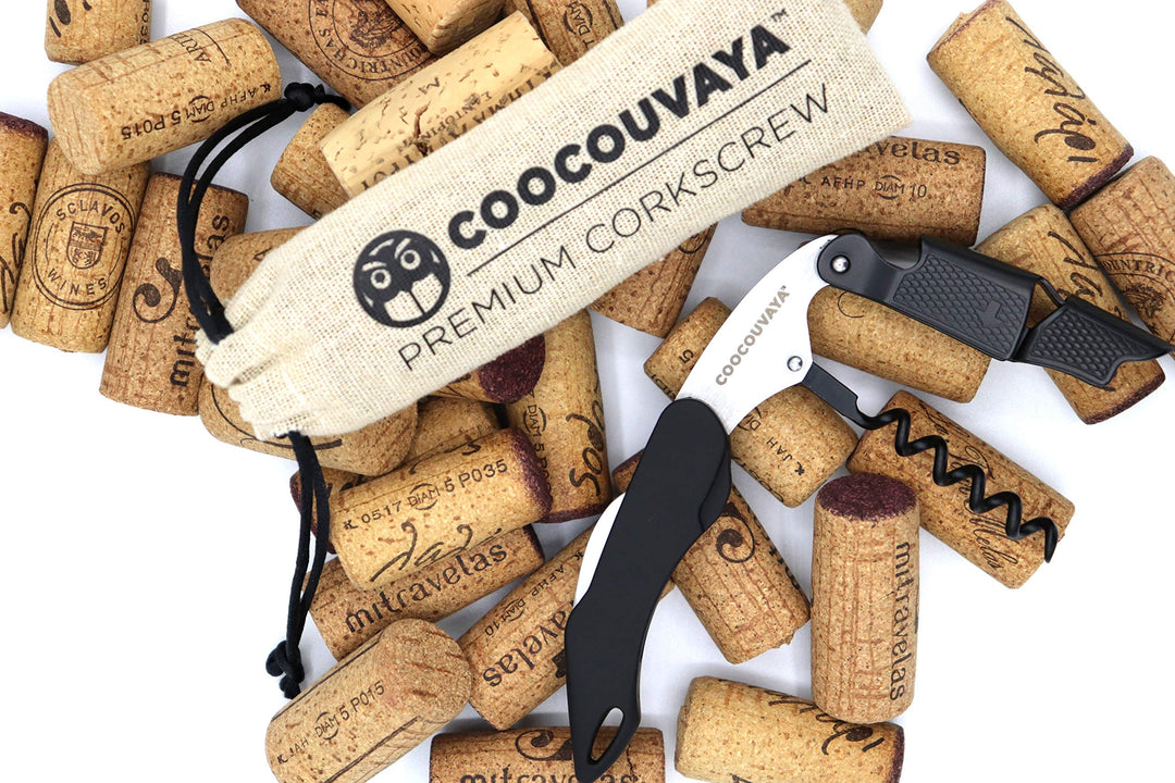 Wise Products Premium Professional Corkscrew Wine Bottle Opener Black Edition for Wine Lovers, Sommeliers, Waiters and Bartenders Eco friendly pouch and packaging.(1 PACK)