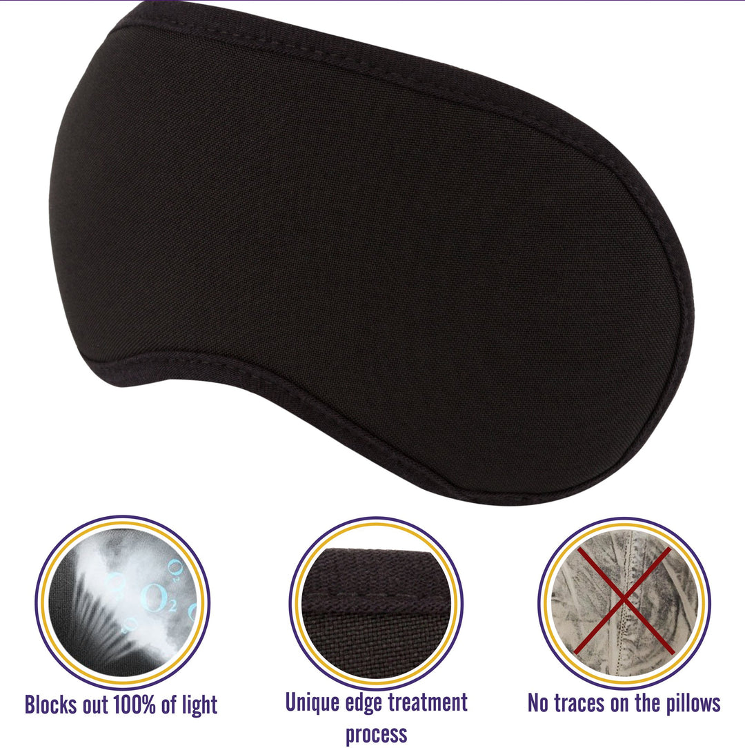 Sleep mask Sleeping mask for Women Men Eye mask for Sleeping (Black)