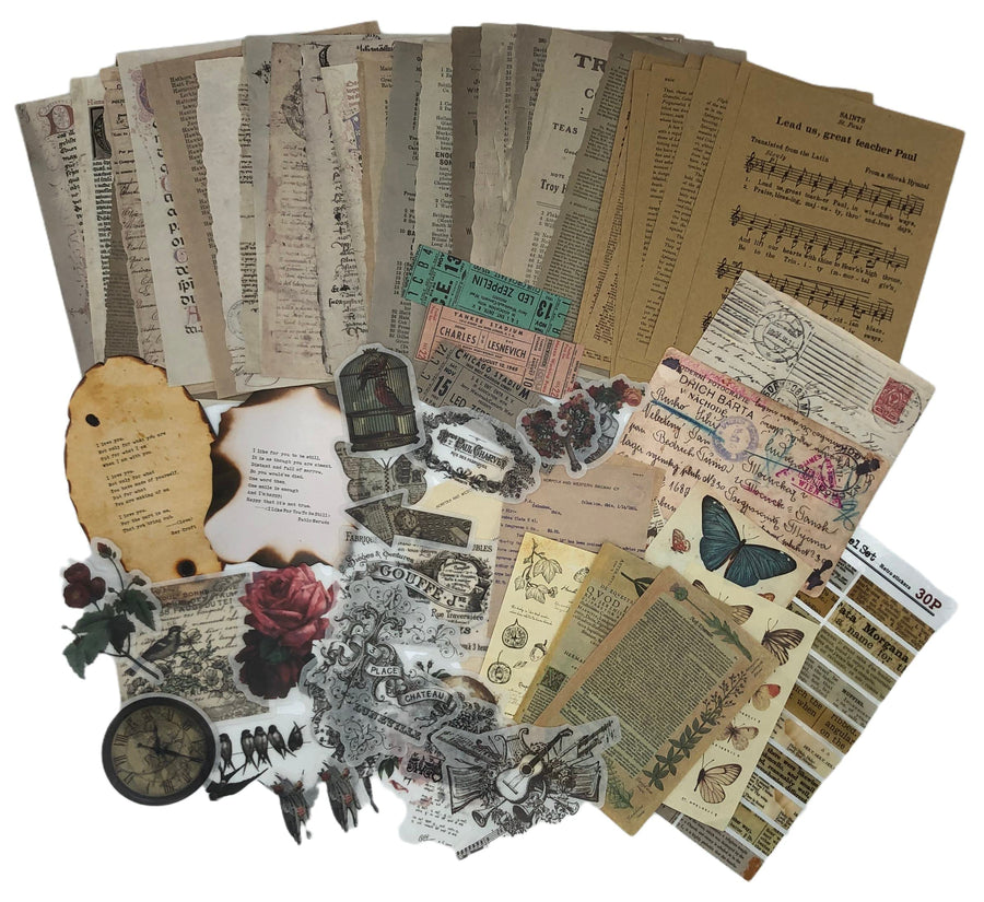 Dark Academia Aesthetic Room Decor Stationary Pack, Light Academia Aesthetic Room Decor