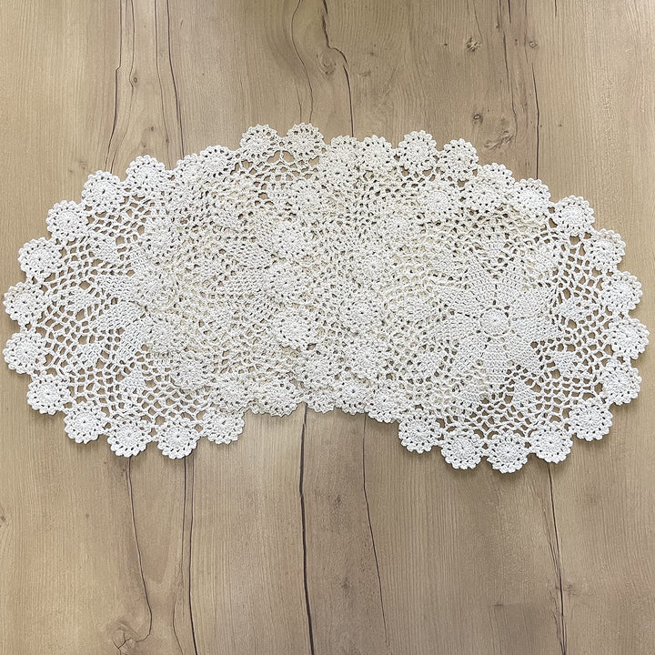 Phantomon 12 Inch Round Doilies Crochet Handmade Lace P