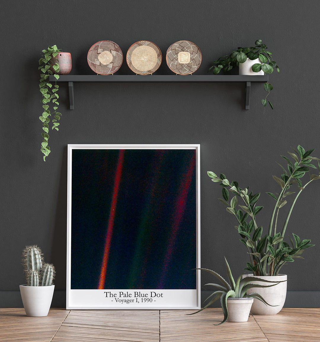 The Pale Blue Dot Poster Print Astronomy Poster Science Poster Science Decor Space Poster Art Space Art Space Decor (5 x 7)