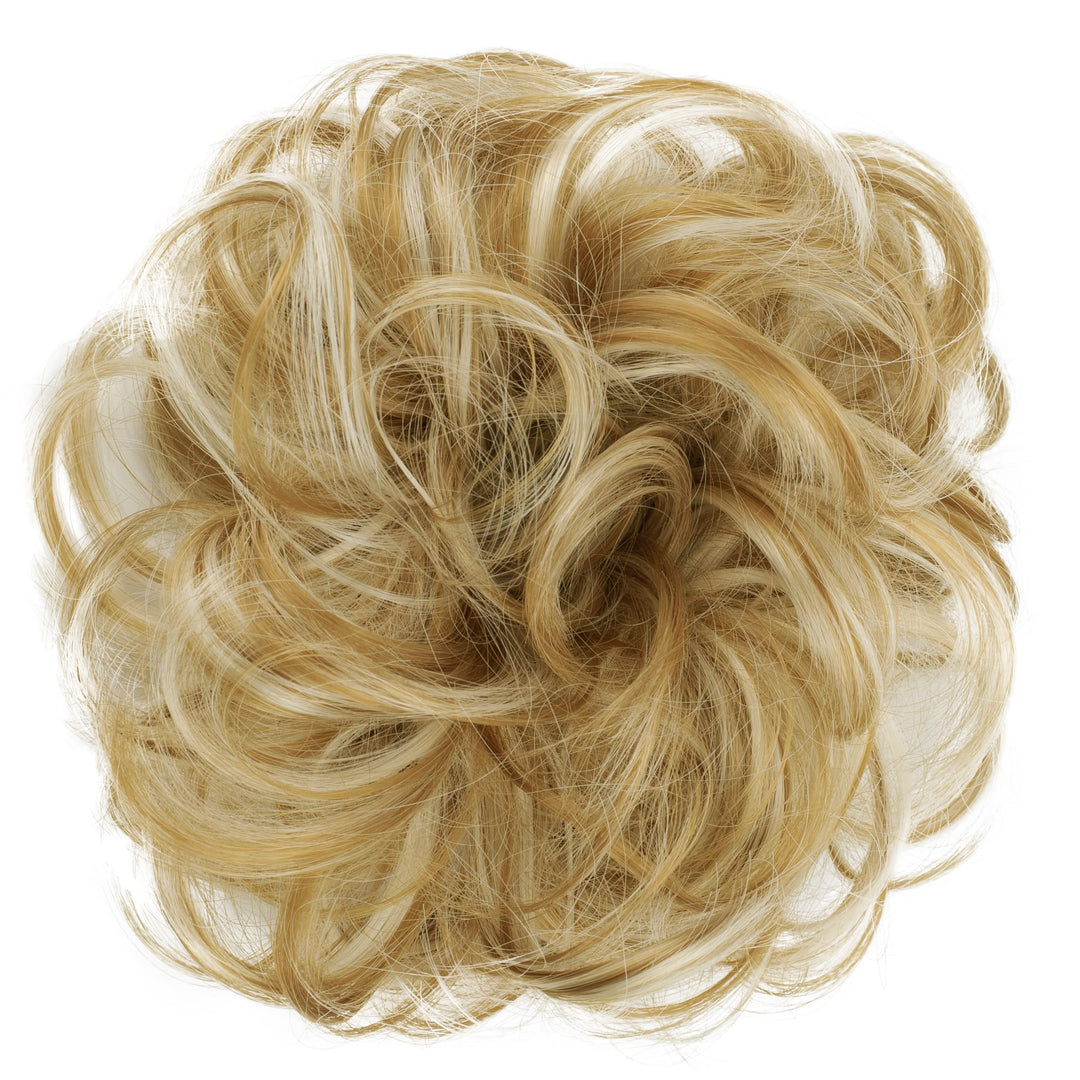 24 &amp; 160g Hair Piece Pony Tail Extension (BLONDEPLATINUM) Very Long &amp; Voluminous Straight Curled Wavy Heat-Resisting Like Real Human Hair