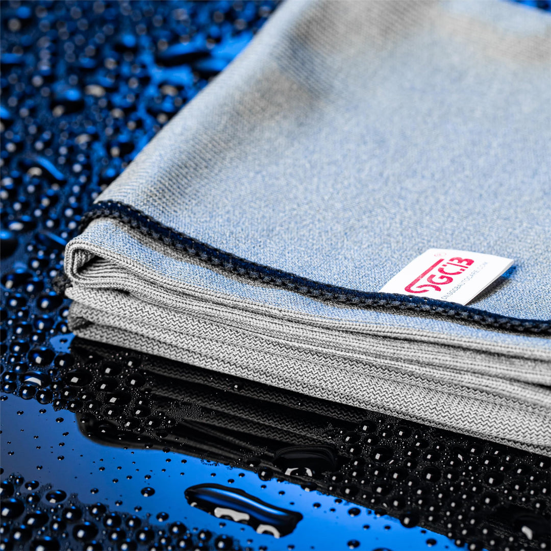 Car Microfiber Glass Cleaning Cloth Towel, 16”x16” Double-Purposed Car Window Windshield Wash Detailing Towel, Lint &amp; Streak Free Quick Clean for Car Window Chrome Mirror LCD Screen