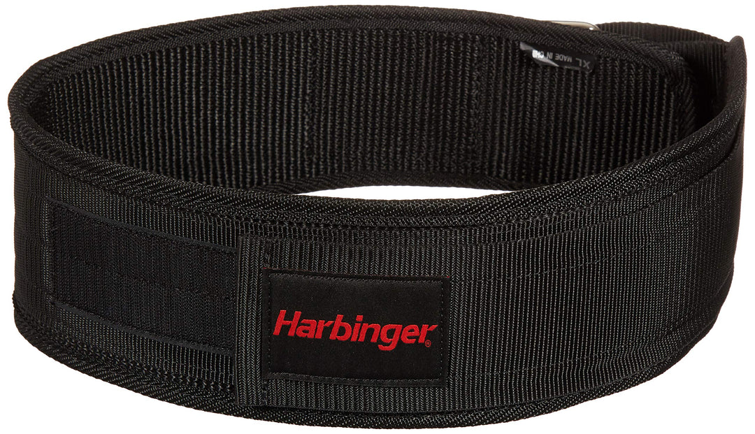 360890 4-Inch Nylon Weightlifting Belt, Medium,Black