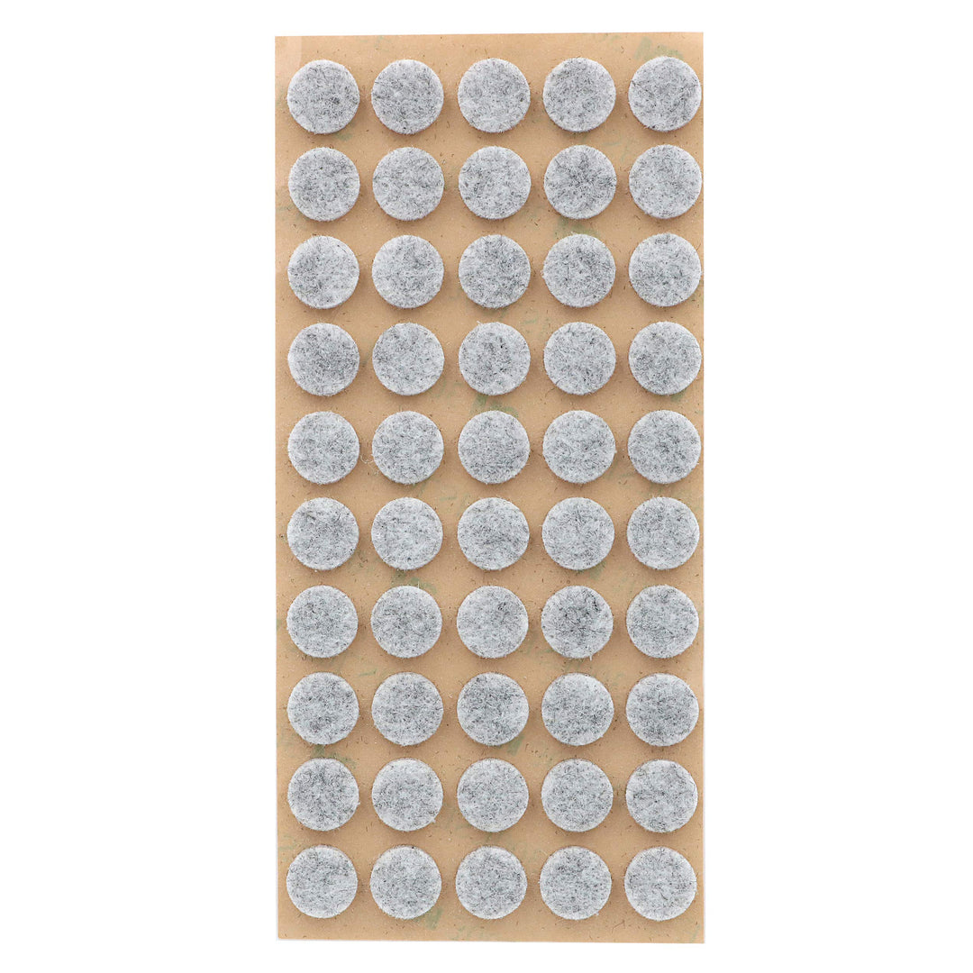 Furniture Felt Pads 3/8 (10mm) Diameter Round 3M Self Adhesive Protects Kitchen Cabinets, Drawers, Desks and Furniture Against Bumps and Scratches 200 Pack - Grey