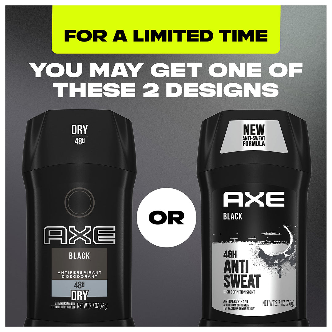 AXE Antiperspirant Stick For Men 48 Hour Sweat And Odor Protection For Long Lasting Freshness, Black Frozen Pear And Cedarwood Men's Deodorant 2.7oz