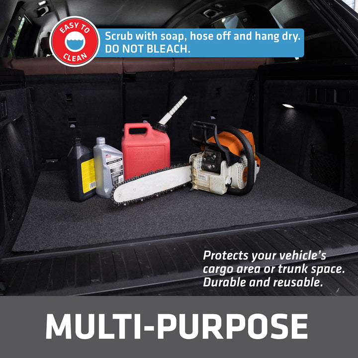 XL Oil Spill Mat (36 Inches x 60 Inches), Absorbent Oil Mat – Reusable/Durable/Waterproof – Oil Pad Contains Liquids, Protects Garage Floor Surface