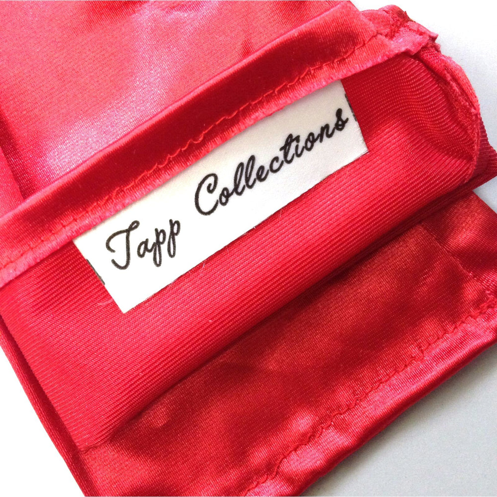 Tapp C. Classic Adult Size 22 Long Opera Length Satin Gloves - Hot Pink