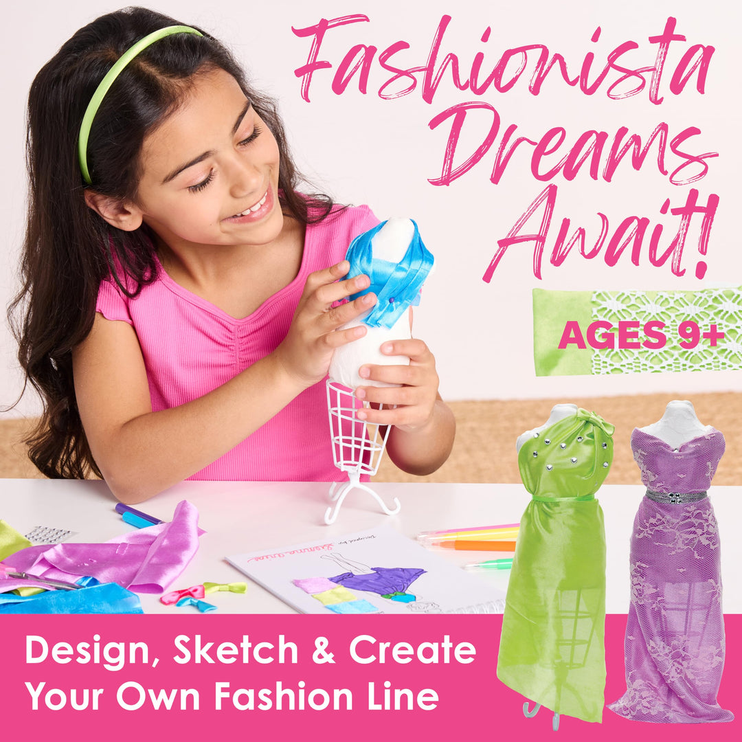 Designed by You Fashion Studio: DIY Fashion Designer Kit for Girls, Craft Kit for Teens, Gifts for Girls Ages 9-12+