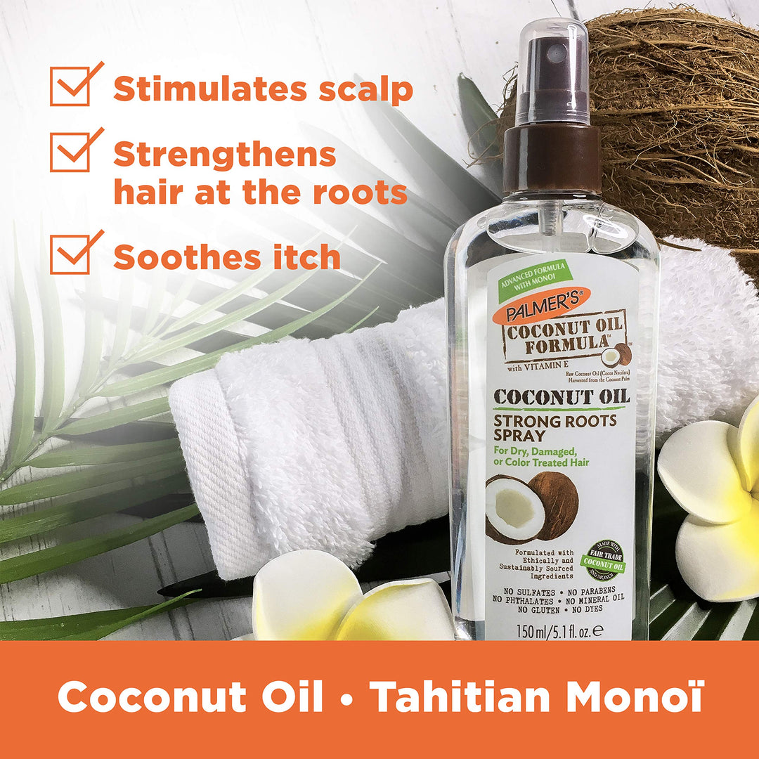 Palmer&#39;s Coconut Oil Formula Strong Roots Spray, 5.1 fl. oz., Pack of 2