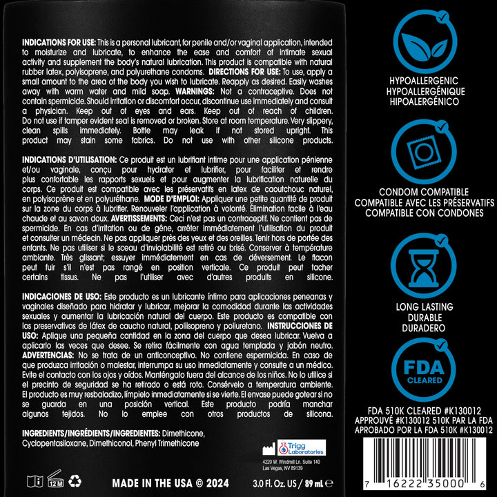 Lubes Uranus Anal Silicone Lube,3.1 Ounce