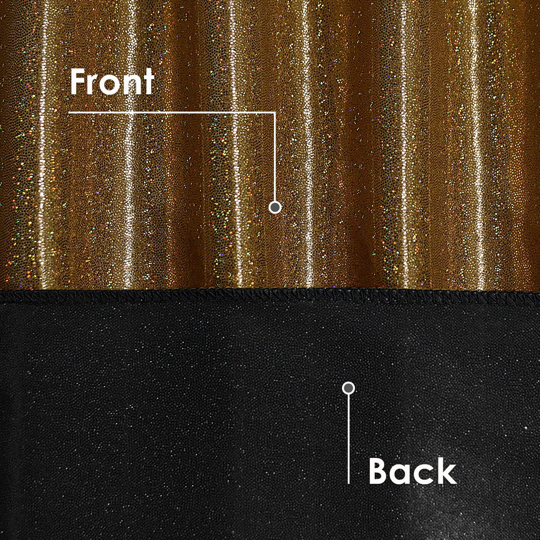 Sequin Tablecloth for Parties 60x84 Inch, Black &amp; Silver - Sparkle Glitter Table Cloth Laser Rectangle Table Cover Overlay for Wedding Baby Shower Ceremony Birthday Cake Table Holiday Banquet