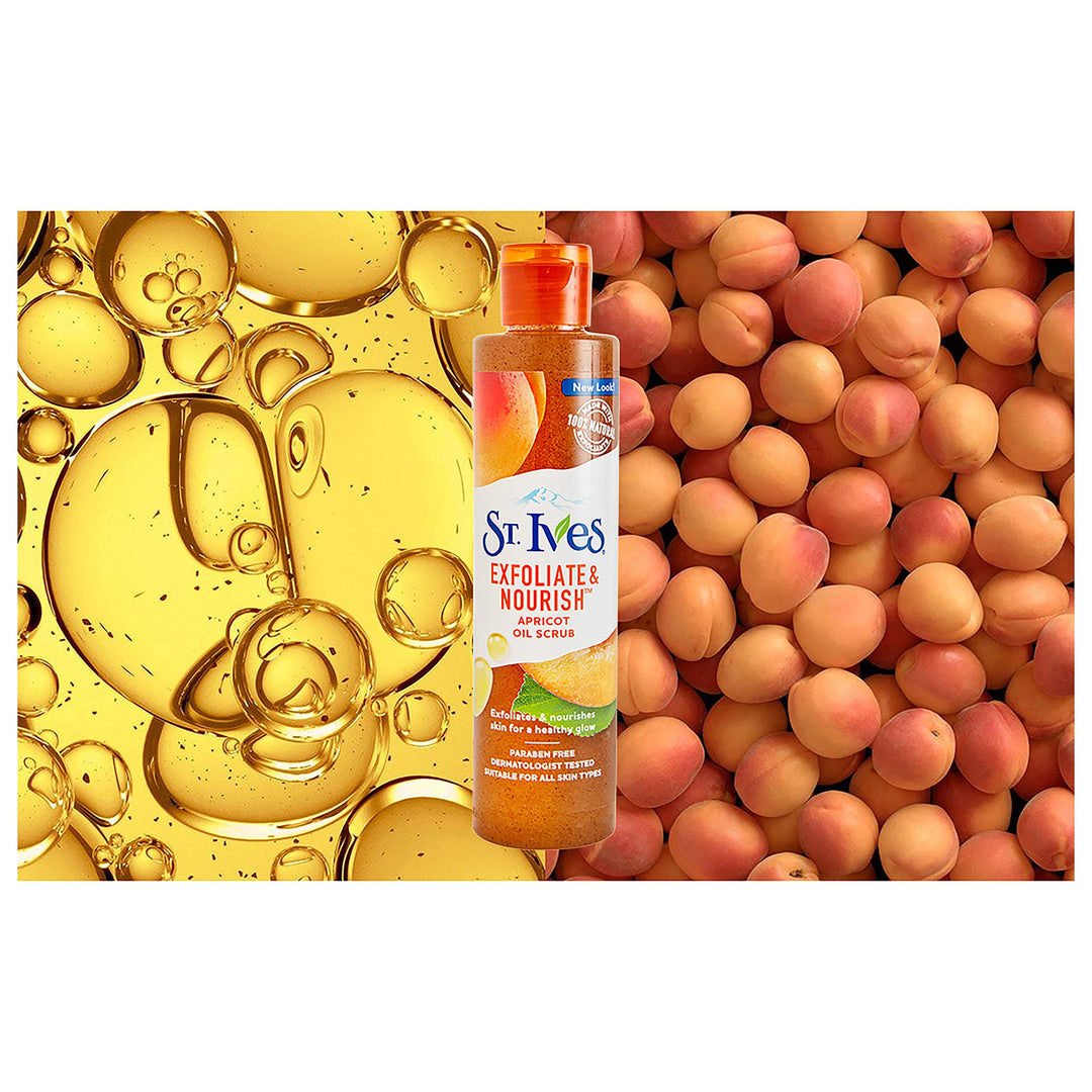 St. Ives Exfoliate &amp; Nourish Facial Oil Scrub, Apricot 4.23 oz