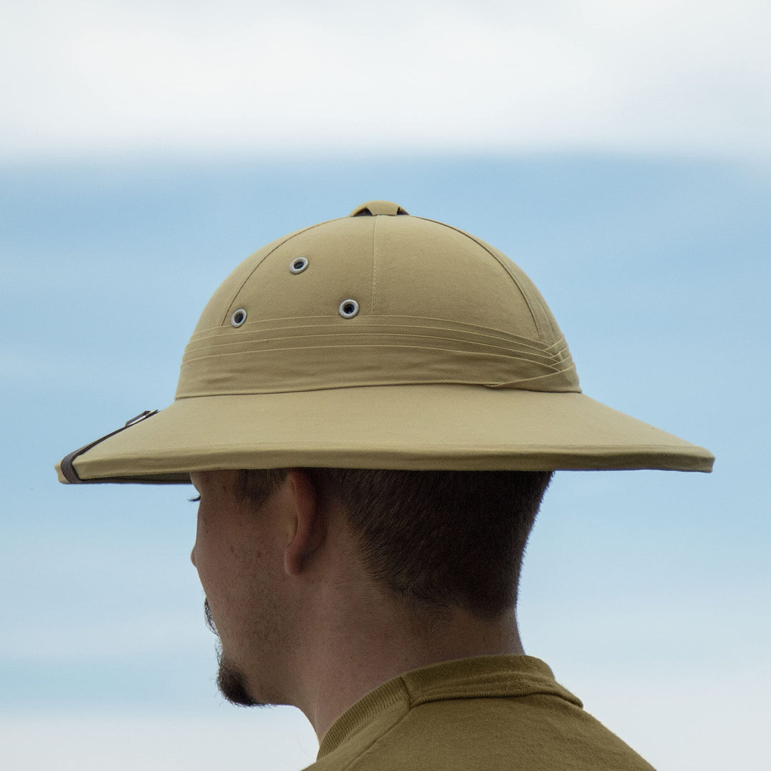 French Army Tropical Pith Helmet in British Khaki