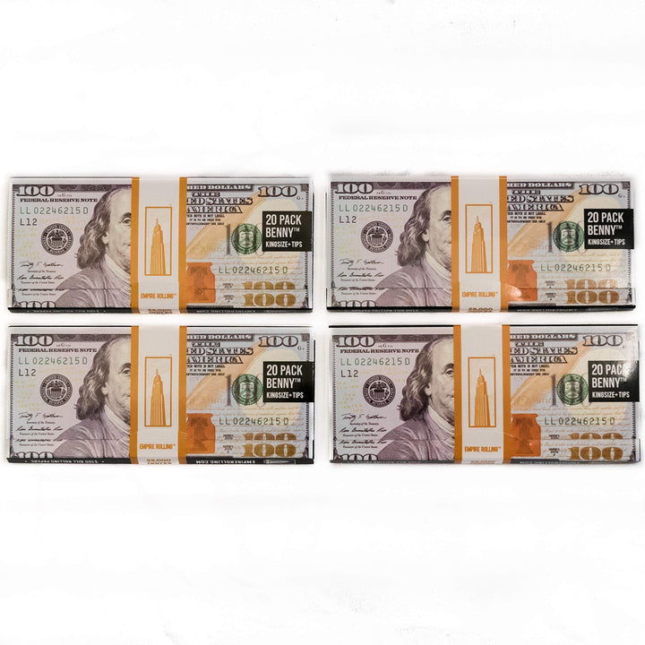 EMPIRE ROLLING - Four Pack Wallets $100 Bill Rolling Pa
