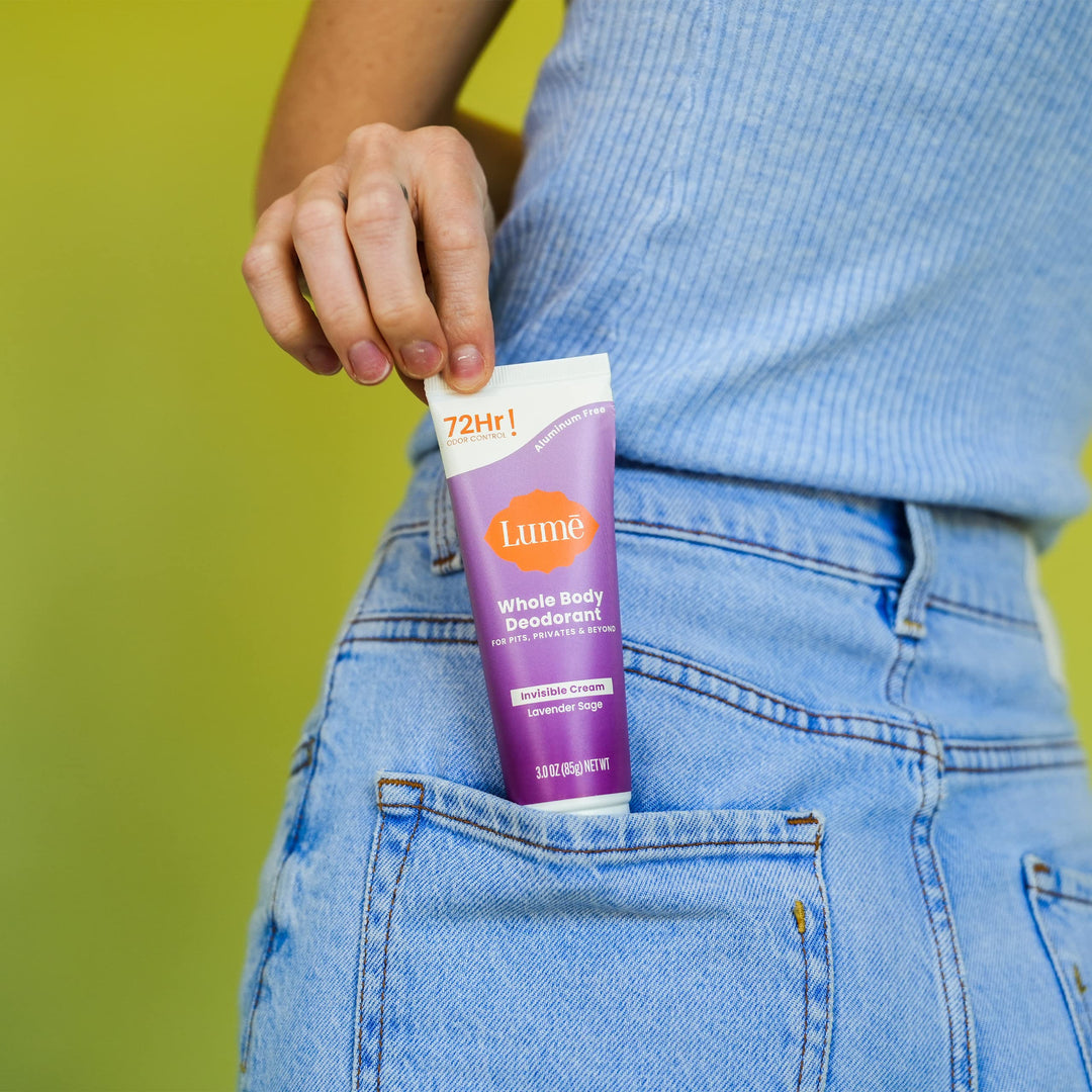 Whole Body Deodorant - Invisible Cream Tube - 72 Hour Odor Control - Aluminum Free, Baking Soda Free, Skin Safe - 3.0 ounce (Lavender Sage)
