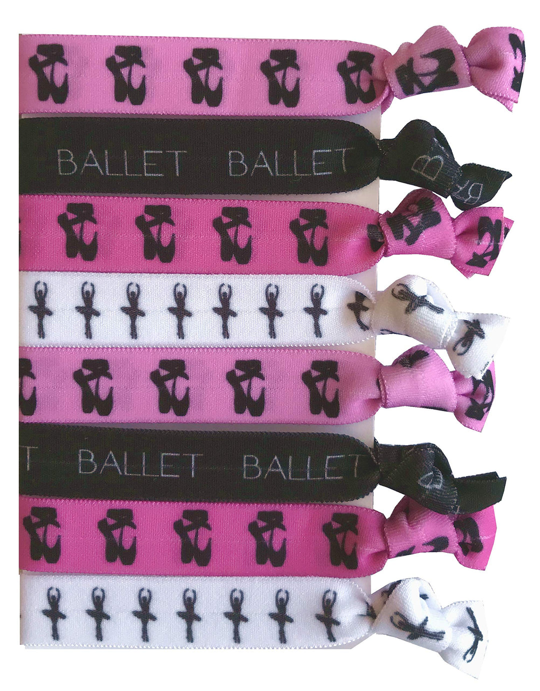 8 Piece Ballet Hair Elastic Set - Accessories for Ballet Dancers, Women, Girls, Ballet Dance Teachers, Ballet Dance Classes - MADE in the USA