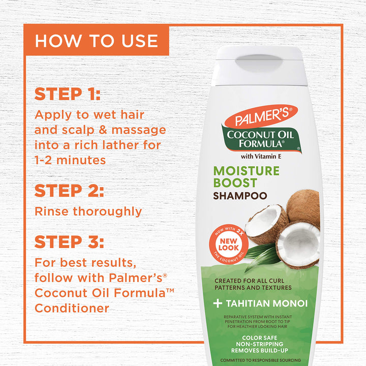 Palmer&#39;s Coconut Oil Formula Conditioning Shampoo, 13.5 Fluid Ounce (Pack of 2)