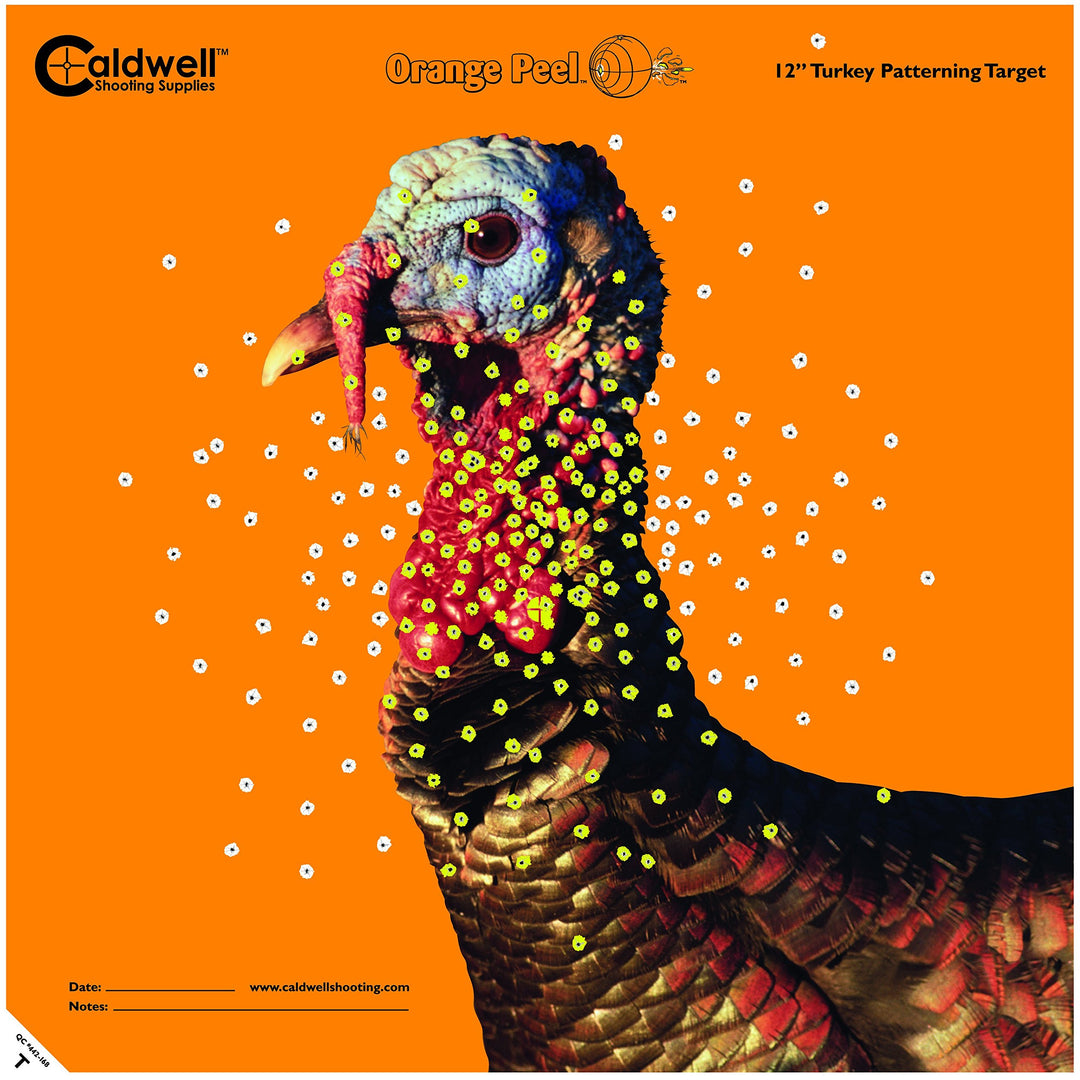 Orange Peel Turkey Target with Flake Off Material and Strong Adhesive for Outdoor, Range, Shooting and Hunting