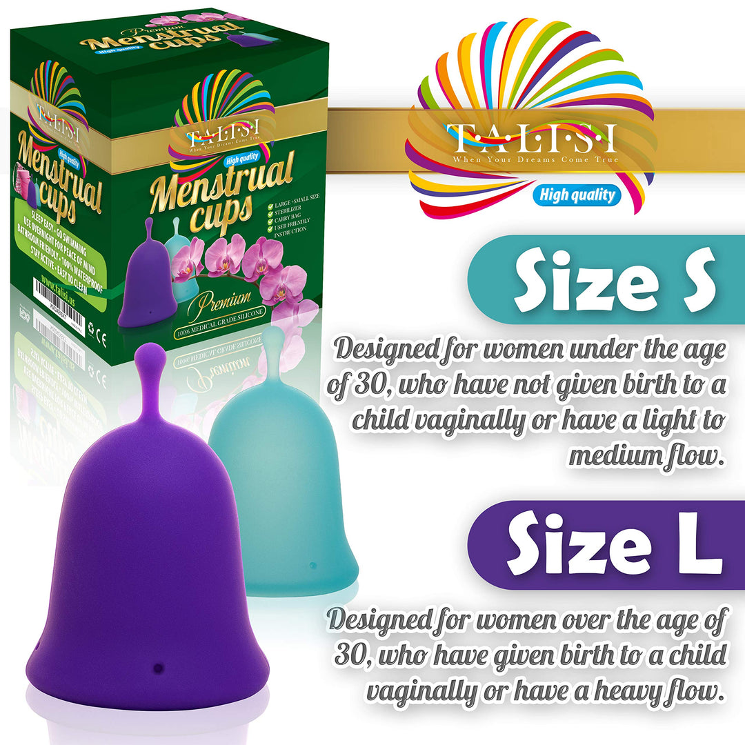 Talisi Reusable Menstrual Cups with Collapsible Silicon