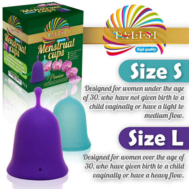 Talisi Reusable Menstrual Cups with Collapsible Silicon