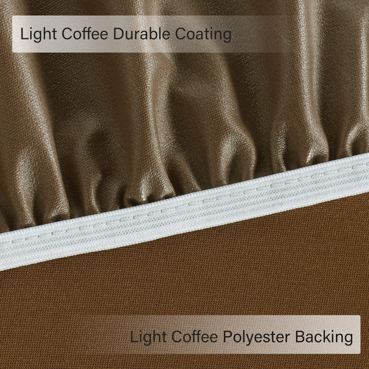 Obstal Fitted Round Table Cloth, Reversible Waterproof 