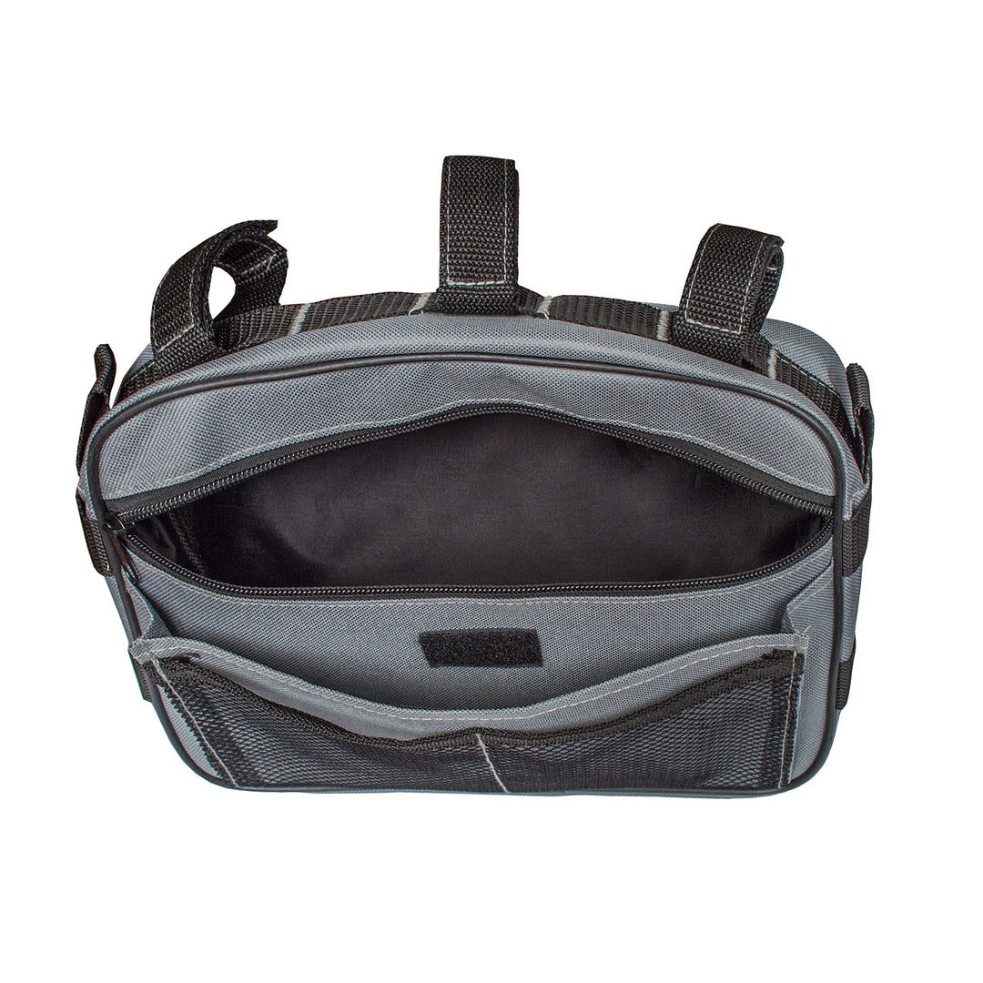 Passenger Grab Handles Storage Bag Fits for 1965-2017 Jeep Wrangler JK TJ YJ CJ MINGLI &amp; 2020 Jeep Gladiator JT, Multi-purpose Storage Pouch Organizer, Mesh Polyester Dash Tools Bag (Grey)