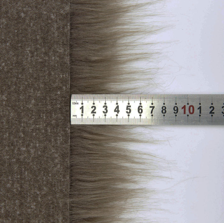 Faux Fur Fabric Square Patches for Crafts, Sewing, Costumes, Seat Pads (Dark Brown, 10 x 20 Inch)
