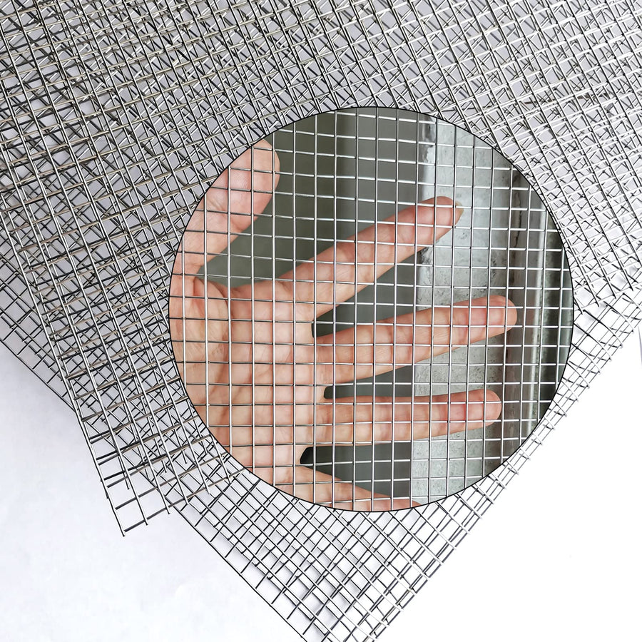 Upgraded 2PACK SS Wire Mesh, 4 Mesh Completely Welded, 12 X 24 in(310mm X 620mm), Stainless 304, Easy to Cut and Make Straight, Never Rust
