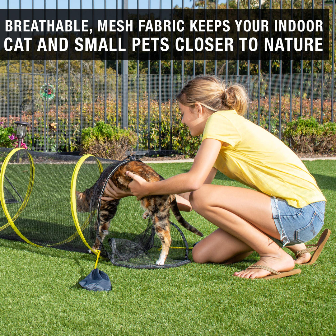 Outdoor Cat Enclosures For Indoor Cats (Portable Tent, Outdoor Cat Tent, Tunnel, and Playhouse) Play Tents for Cats &amp; Small Animals