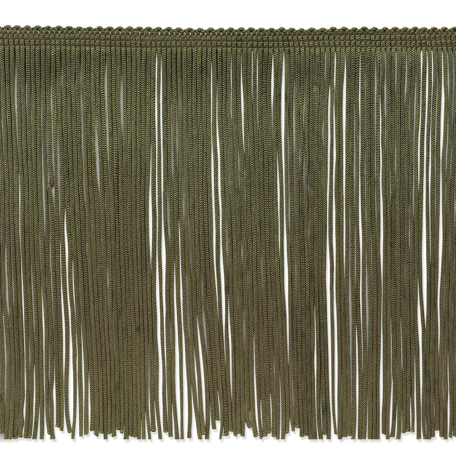 6 Chainette Fringe Trim | Army Green | (5 yard cut)