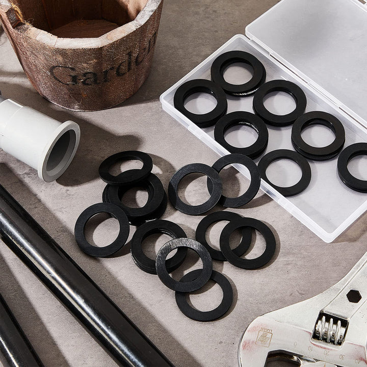 30 Pack 1-1/2 Inch Oversize Union Washer Flat Plumbing Slip Joint Washer Rubber Flat Washer Rubber Washers