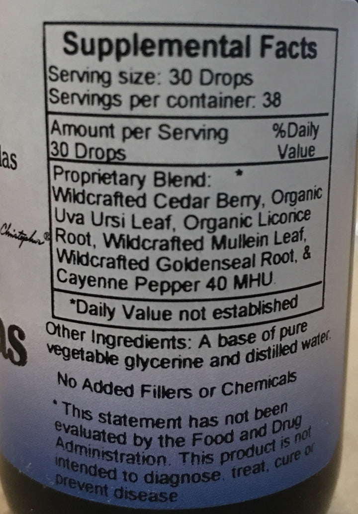 Pancreas Formula Dr. Christopher 2 oz Liquid