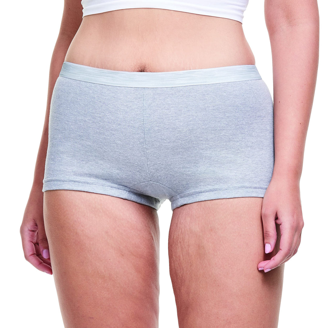 Women&#39;s Sporty Cotton Boyshort Underwear, 6 Pack-Assorted 1, 6