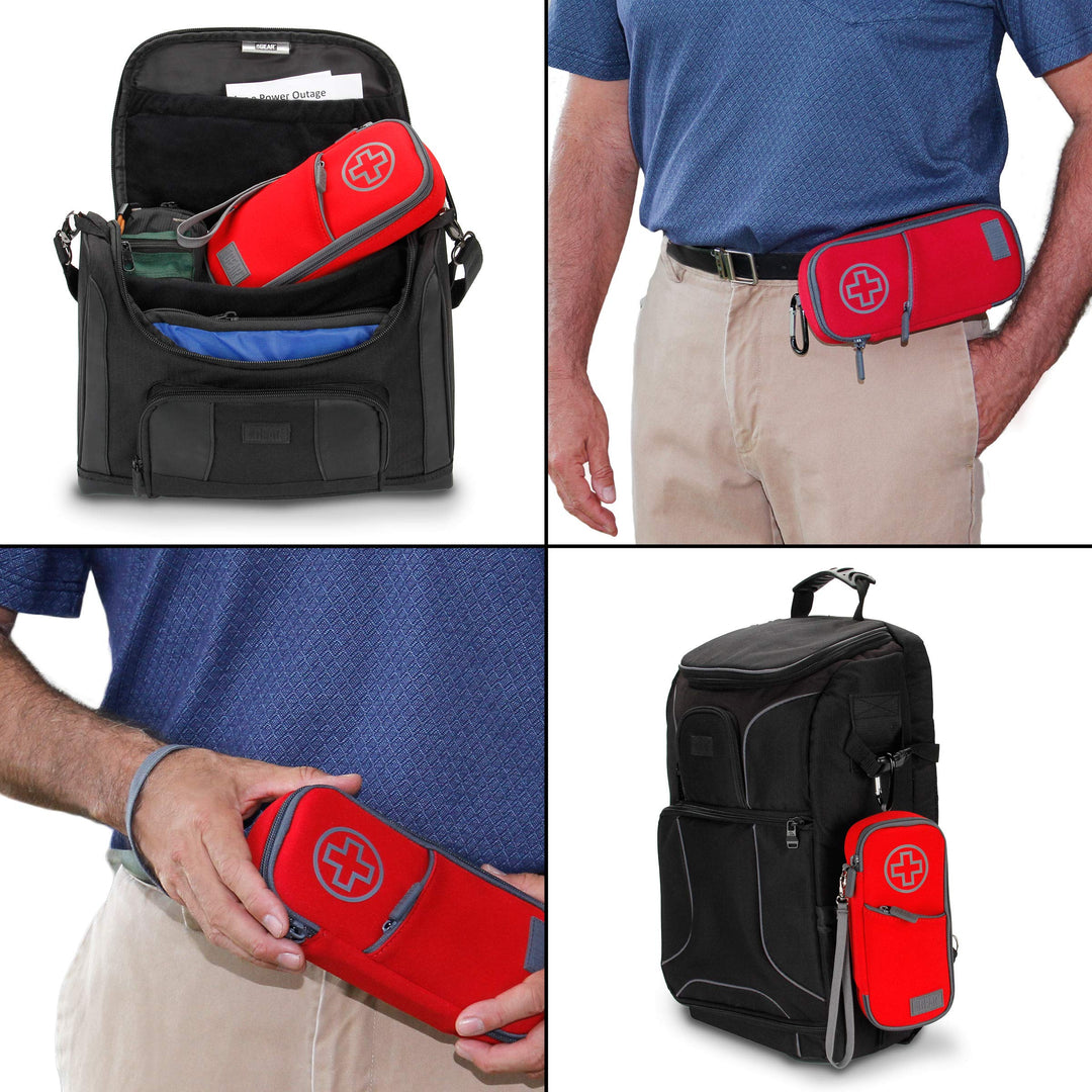 USA GEAR Diabetic Bag - Insulin Cooler Travel Case with Insulated Interior Compatible with Insulin Pen Needles, Glucose Gel Packs, Lancet Device Kit, &amp; More Diabetic Supplies (Ice Packs Not Included)